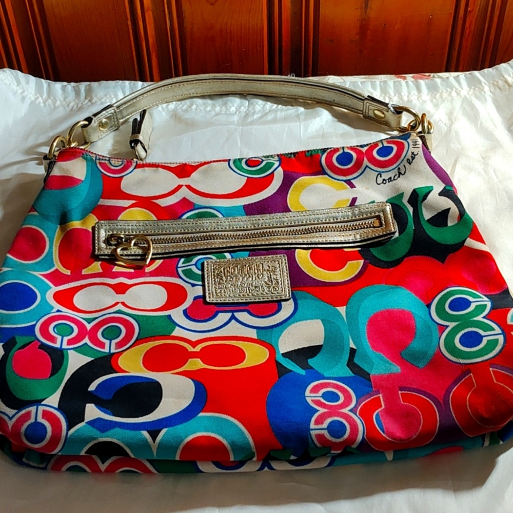 Coach poppy tote